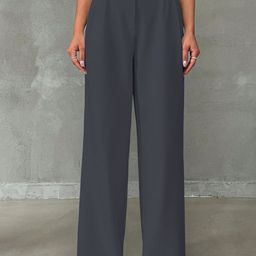 BAESD Women Relaxed Straight Wide Leg High-Rise Trousers-picture-18