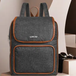 LOREM Textured Medium Backpack-image-45
