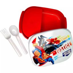 Flockidos 600 ml Plastic Leakproof Lunch Box for College, FG2143-image-28
