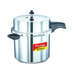 Prestige Deluxe Plus Silver Aluminium Pressure Cooker (12 L) - Set of 1-33