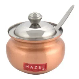 HAZEL Copper Finish Stainless Steel Ghee Pot (150 ml) - Set of 1-27