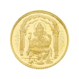 Sri Jagdamba Pearls Lord Ganesha 22k (916) 2gm Gold Coin-image-96