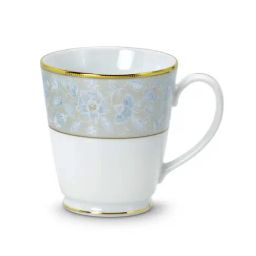Noritake Peach Valley White & Grey Poreclain Milk Mug (0.37 L) - Set of 2-32