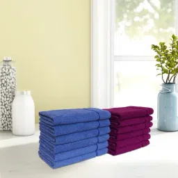 Spaces Seasons Best QD Magenta & Navy Blue 380 GSM Cotton Hand Towel - Set of 12-image-24