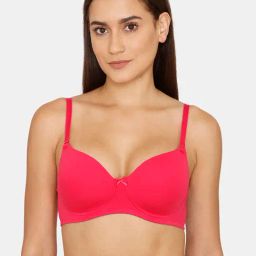 Zivame Dark Pink Wireless T-Shirt Bra-image-52
