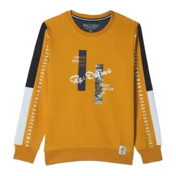 Monte Carlo Kids Mustard Printed Full Sleeves Sweatshirt-image-68