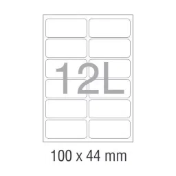 NOVAJET Multipurpose Labels 100 Sheets (12 Labels Per A4 Sheet) for Inkjet/Laser Printer image 2
