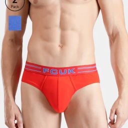 FCUK Multi-Color Cotton Blend Solid Briefs Pack of 2-picture-12