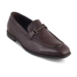 Tresmode Men Leather Formal Loafers-image-37