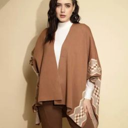 Global Republic Brown Knitted Shrug-image-67