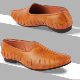 Fausto Men's Tan Casual Juttis-image-70