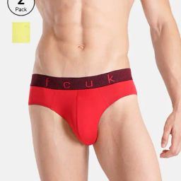 FCUK Multi-Color Polyamide Solid Briefs Pack of 2-picture-39