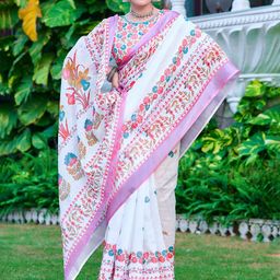 Kalista Floral Zari Pure Cotton Saree-picture-7