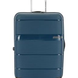 American Tourister LINEX Navy 8 Wheels Large Hard Cabin Trolley Bag-image-76