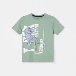 Fame Forever by Lifestyle Boys Olive Regular Fit T-Shirt-image-7
