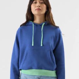 The Souled Store Blue Cotton Hoodie-picture-11