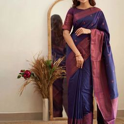 KALINI Woven Design Zari Designer Banarasi Saree-picture-13