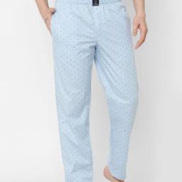 Urban Scottish Blue Regular Fit Printed Nightwear Pyjamas-image-44