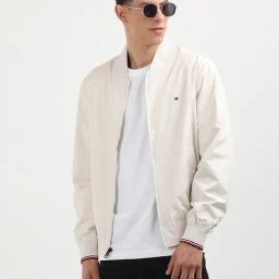 TOMMY HILFIGER Beige Polyester Regular fit Jacket-18