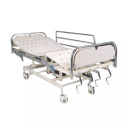 Wellsure Healthcare Manual 5 Function ICU Bed SS Panels & SS Side Railings WSH-1246-14