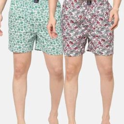 Urban Scottish Multicolored Regular Fit Printed Boxers - Pack Of 2-picture-8