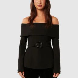 Forever New Black Flare FitTop-image-96
