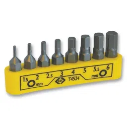 CK TOOLS HEXAGON BIT SET, 8PC, T4524-39