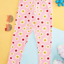 Pantaloons Junior Pink Printed Leggings-image-38