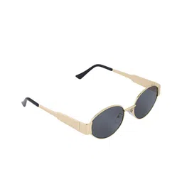 HAMILTANO WINSTON Gold Black Oval Women UV Protected Sunglasses SKU151-20