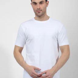 Numero Uno White Regular Fit Solid T-shirt-image-27