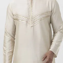 DEVOILER Men Regular Gotta Patti Kurta with Pyjamas image 2