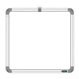 SHELFKING Non-Magnetic 30.48 x 30.48 cm (1x1 Feet) Double Sided Whiteboard and Chalkboard Both Side Writing Boards, One Side Whiteboard Marker and Back Side Chalkboard Surface-1