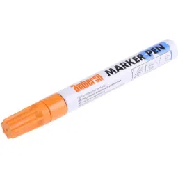 Ambersil Orange 3 mm Medium Tip Paint Marker Pen for use with Cardboard, Glass, Metal, Paper, Plastic, Rubber, Textiles, 6190050006-picture-6