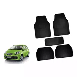 Auto Pearl CMBK33 Polyester Standard Mat for Honda Brio (Black)-picture-31