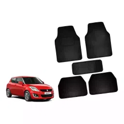 Auto Pearl CMBK155 Polyester Standard Mat for Maruti Sx4 (Black)-image-36