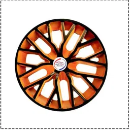 Auto Pearl BO47 R14 r 35.56 cm (14 Inch) ess Type Wheel Hubcap with Retention Ring Glossy Black Orange Wheel Cover for Maruti Swift AMT ZXI Plus Petrol (Set of 4)-image-51
