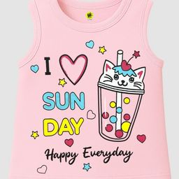 YK Girls 4 Striped Applique T-shirt-image-84
