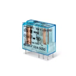 Finder PCB Mount Power Relay Module 12 V AC/DC Coil 16 A Switching Current SPDT, 406160124000 (Pack of 50 Pcs)-picture-2