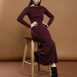 Athena Immutable Boat Neck Maxi Dress-image-52