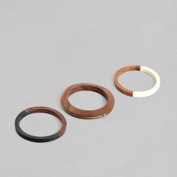 RICHEERA Women Brown Wood Ring Bracelet-58