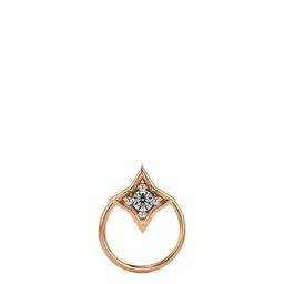 VALANOVA Women 14K Gold Lab Grown Diamond 0.03 CT Nosepin 0.18 gm-image-71