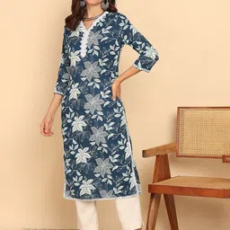 Vbuyz Women Floral Printed Floral Kurta-image-60