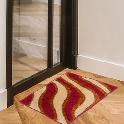 RANGOLI Red & Beige Printed Anti-Skid Doormat-9