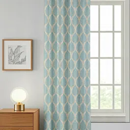 AADI TRADERS Unisex Blue Curtains and Sheers-28
