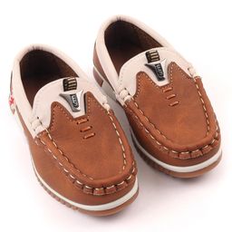 Cute Walk by Babyhug Slip On Loafers - Brown-image-32