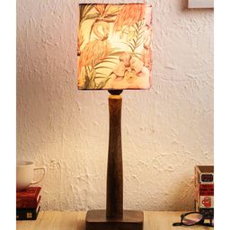 Green Girgit Pink Flamingo Wooden Lamp-24