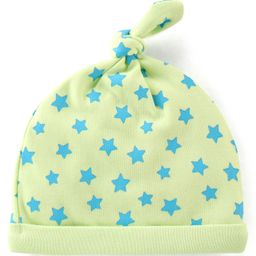 Babyhug 100% Cotton Cap with Star Print - Green-image-95