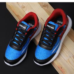 Kidsville Marvel Featuring Spiderman Designed Lace Up Shoes - Red & Blue-image-40