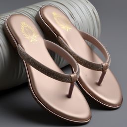 Shoetopia Rhinstone Embellished Sandals - Rose Gold-image-57