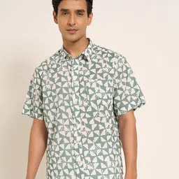 indus route by Pantaloons Men Floral Opaque Printed Casual Shirt-image-91